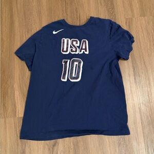 Nike Navy Blue USA Jayson Tatum T-Shirt
